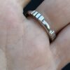 Vintage sterling Silver 925 Chunky Band Ring Size O ~102