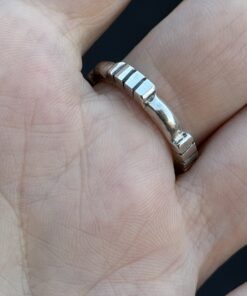 Vintage sterling Silver 925 Chunky Band Ring Size O ~102