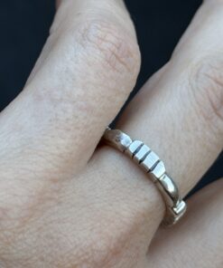 Vintage sterling Silver 925 Chunky Band Ring Size O