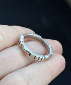 Vintage sterling Silver 925 Chunky Band Ring Size O