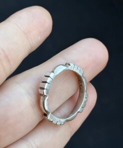 Vintage sterling Silver 925 Chunky Band Ring Size O