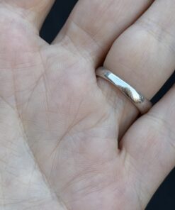 Vintage sterling Silver Ring with White Moonstone Stone Size K 1/2
