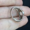 Vintage sterling Silver Ring with White Moonstone Stone Size K 1/2 ~102