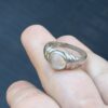Vintage sterling Silver Ring with White Moonstone Stone Size K 1/2 ~102