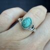 Sterling Silver Turquoise Stone Ring Size L