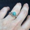 Sterling Silver Turquoise Stone Ring Size L