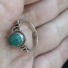 Sterling Silver Turquoise Stone Ring Size L