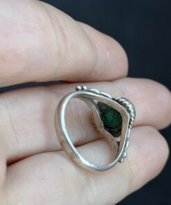 Sterling Silver Turquoise Stone Ring Size L