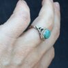 Sterling Silver Turquoise Stone Ring Size L