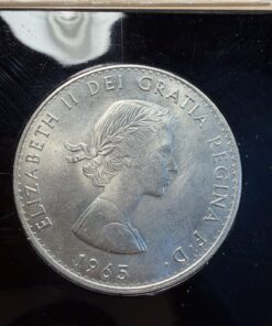 1965 Sir Winston Churchill Commemorative One Crown Coin In Perspex Case