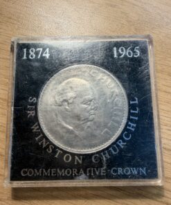 1965 Sir Winston Churchill Commemorative One Crown Coin In Perspex Case
