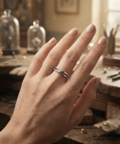 Sterling Silver Infinity Ring – Size P