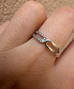 Sterling Silver Infinity Ring – Size P