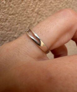 Sterling Silver Infinity Ring – Size P