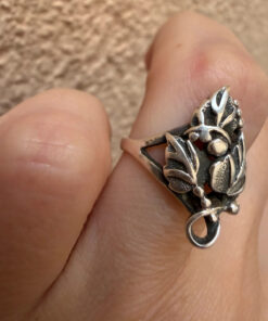 Vintage Soviet 925 Sterling Silver Grape Ring – Size L