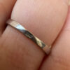 Seraphina Sterling Winged Pavé Ring – Unique Crossover Design, Size K