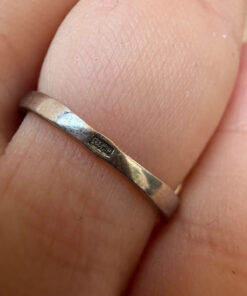 Seraphina Sterling Winged Pavé Ring – Unique Crossover Design, Size K