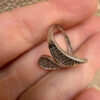 Seraphina Sterling Winged Pavé Ring – Unique Crossover Design, Size K
