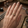 Chic Gold-Plated Sterling Silver Ring Uk size L