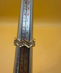 Chic Gold-Plated Sterling Silver Ring Uk size L