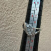 Unusual sterling silver ring, size L