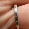 Unusual sterling silver ring, size L