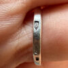 Unusual sterling silver ring, size L