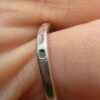 Unusual sterling silver ring, size L