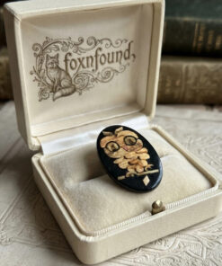 Soviet Wooden Owl Brooch – Handcrafted Natural Straw Inlay Art (1960s-70s)