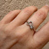 Soviet silver ring from the 1990s Uk size N