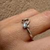 Soviet silver ring from the 1990s Uk size N