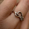 Soviet silver ring from the 1990s Uk size N