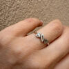 Vintage Silver Statement Ring, Soviet Era (60s), Size M