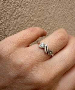 Vintage Silver Statement Ring, Soviet Era (60s), Size M