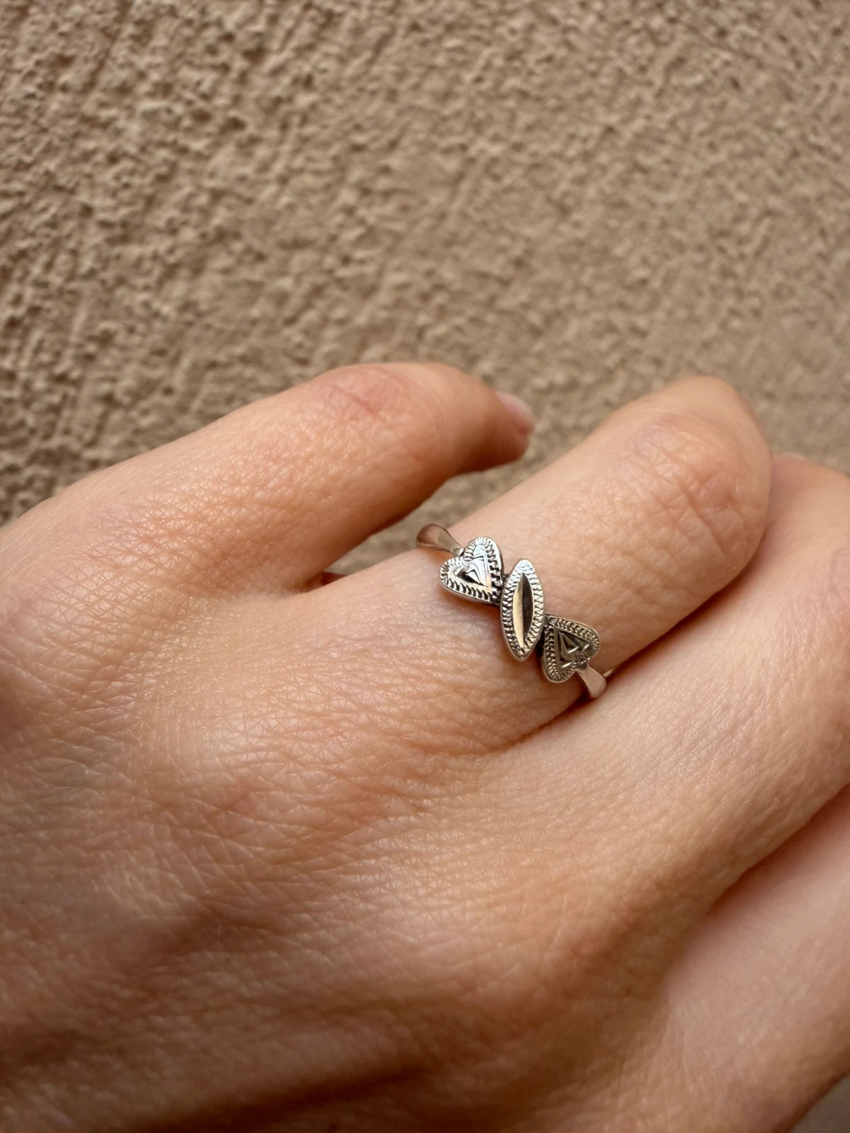 Vintage Silver Statement Ring, Soviet Era (60s), Size M