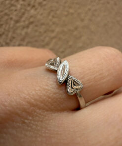 Vintage Silver Statement Ring, Soviet Era (60s), Size M