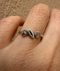 Vintage Silver Statement Ring, Soviet Era (60s), Size M