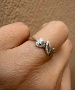 Vintage Silver Statement Ring, Soviet Era (60s), Size M