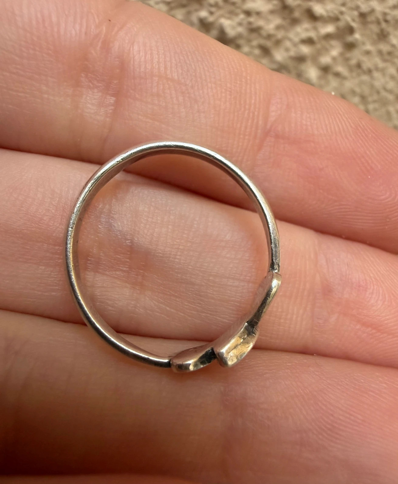 Vintage Silver Statement Ring, Soviet Era (60s), Size M