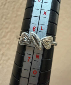 Vintage Silver Statement Ring, Soviet Era (60s), Size M
