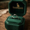 Sterling silver ring with round Uk size N