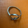 Sterling silver ring with round Uk size N