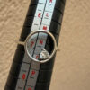 Sterling silver ring with round Uk size N
