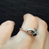 Size M ,Vintage USSR Sterling Silver Ring, 875 Silver, (r)