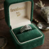 Vintage Soviet Silver Ring – Exquisite Craftsmanship & Victorian Aesthetic (r)