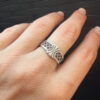 Vintage Soviet Silver Ring – Exquisite Craftsmanship & Victorian Aesthetic (r)