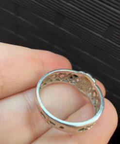 Vintage Soviet Silver Ring – Exquisite Craftsmanship & Victorian Aesthetic (r)