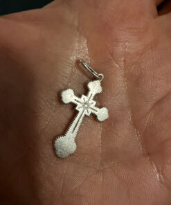 Vintage 925 Sterling Silver Cross Pendant – Timeless Religious Jewelry(r)