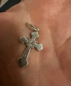 Vintage 925 Sterling Silver Cross Pendant – Timeless Religious Jewelry(r)