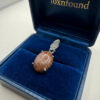 Vintage Exquisite Silver Pendant with Natural Agate